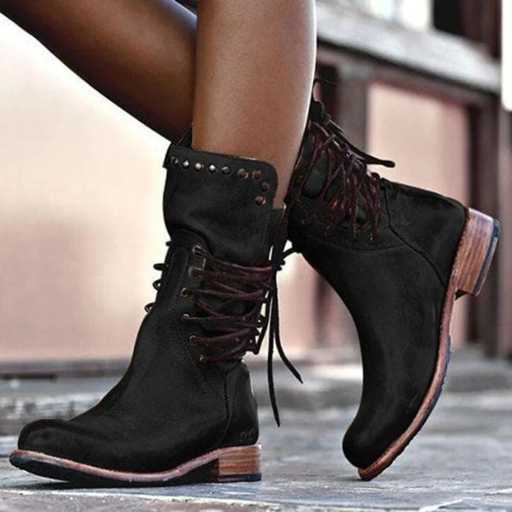 Victoria | Vintage Lace-Up Boots