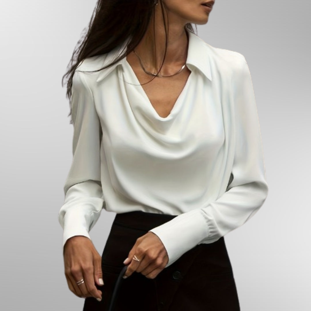 Victoria | Elegant Satin Blouse