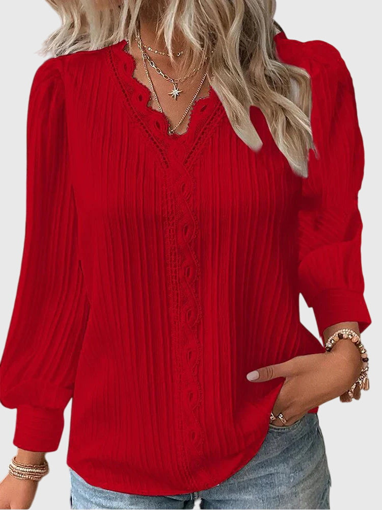 Victoria | Elegant Pullover Blouse