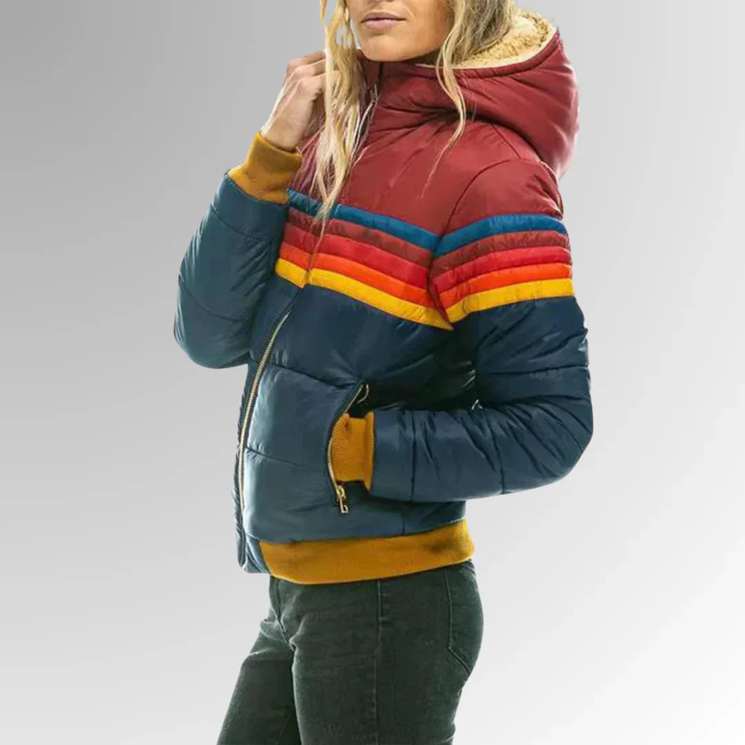 Monique - Cozy Color-Block Jacket