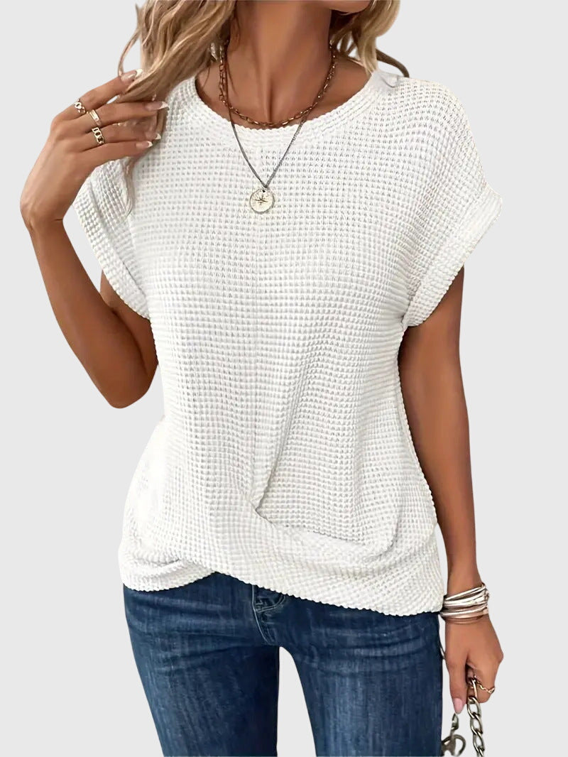 Victoria | Elegant Blouse with Crew Neck