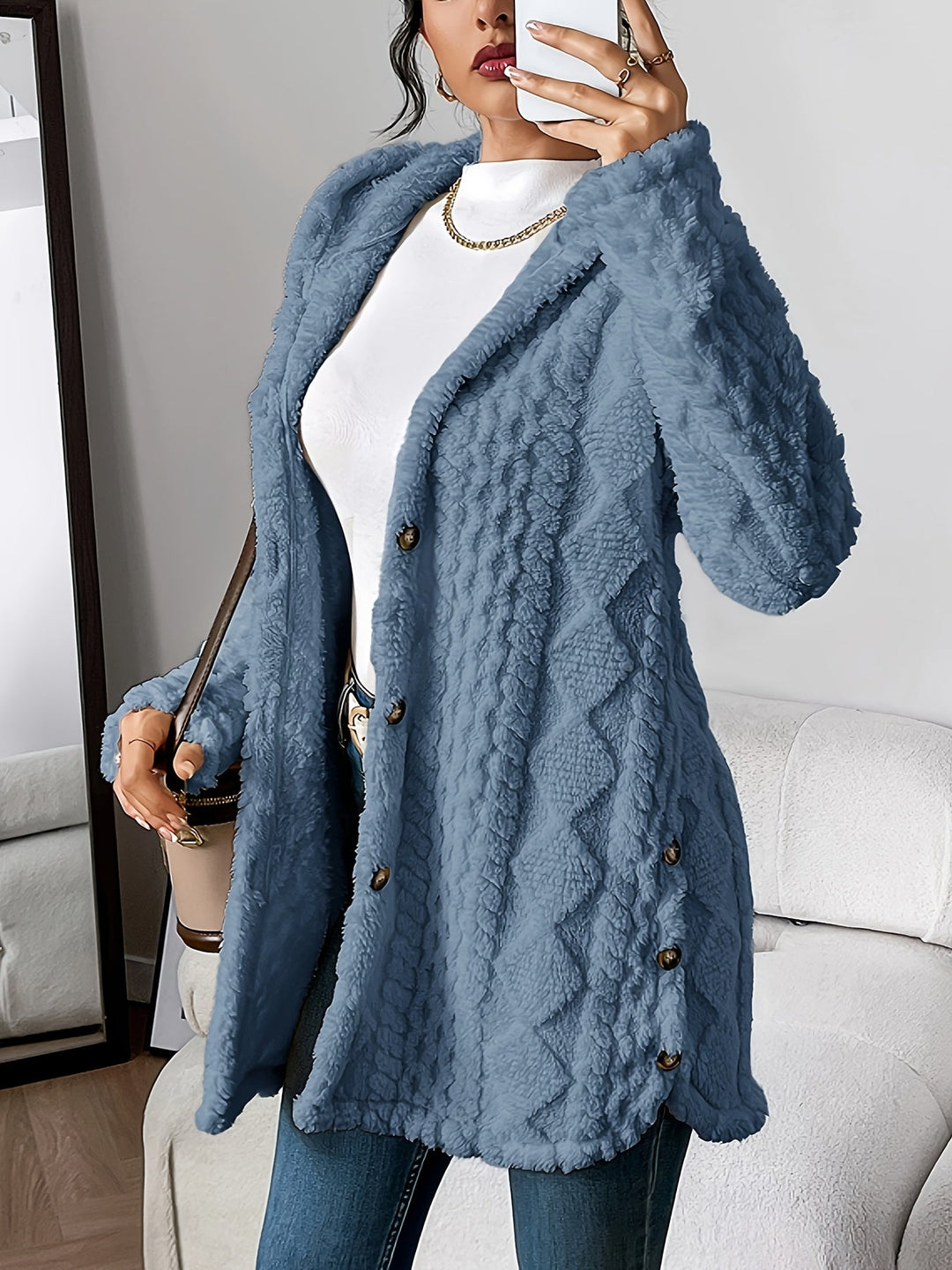 Dana - Cozy Hooded Cardigan