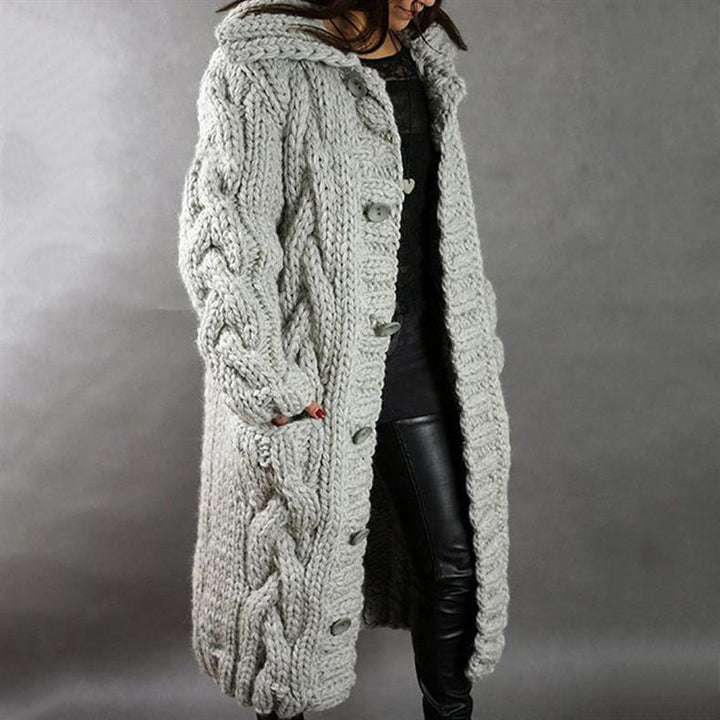 Karina - Cozy Cable-Knit Coat
