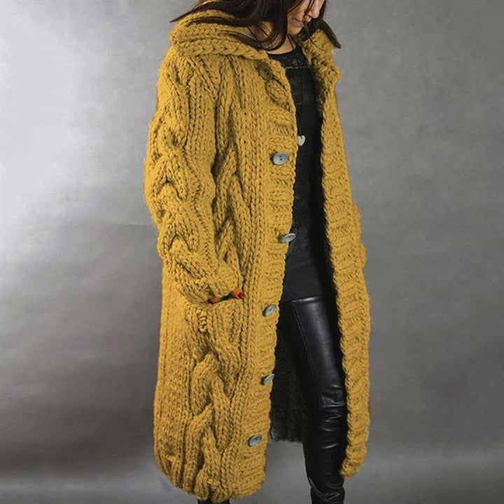 Karina - Cozy Cable-Knit Coat