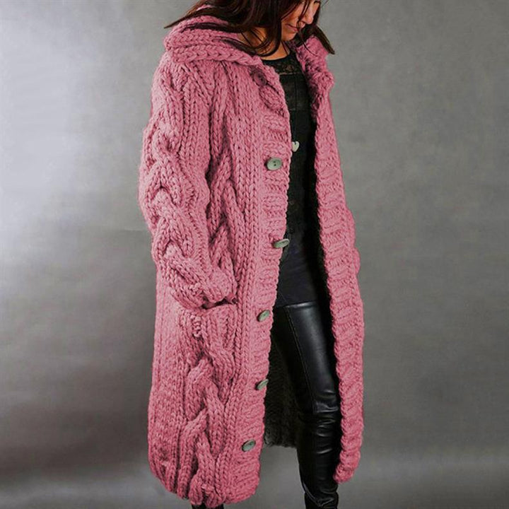 Karina - Cozy Cable-Knit Coat