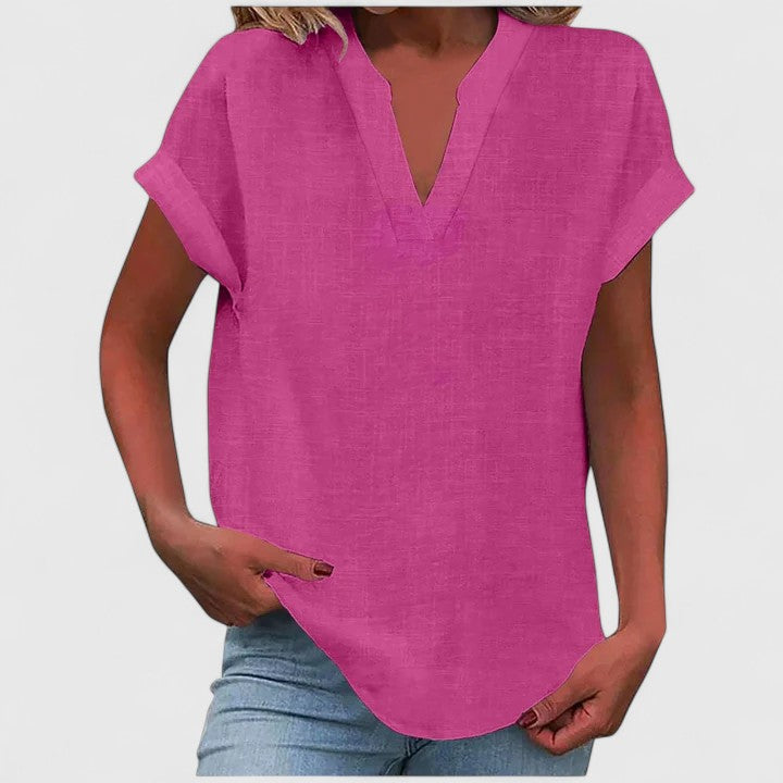 Victoria | Comfortable V-Neck Blouse