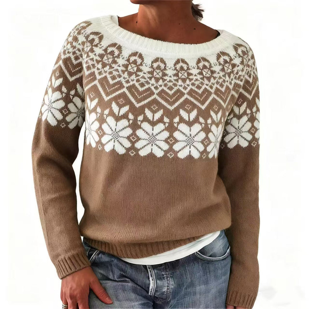 Claire™ | Winter Pattern Sweater