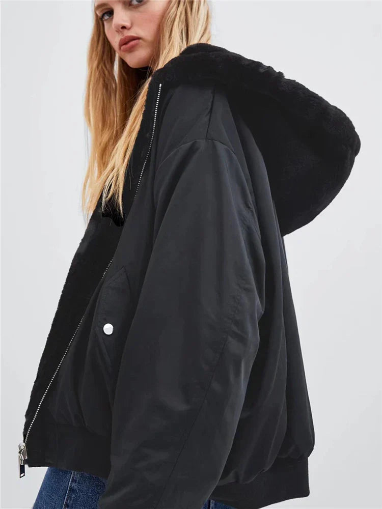 Anne - Reversible Winter Bomber Jacket