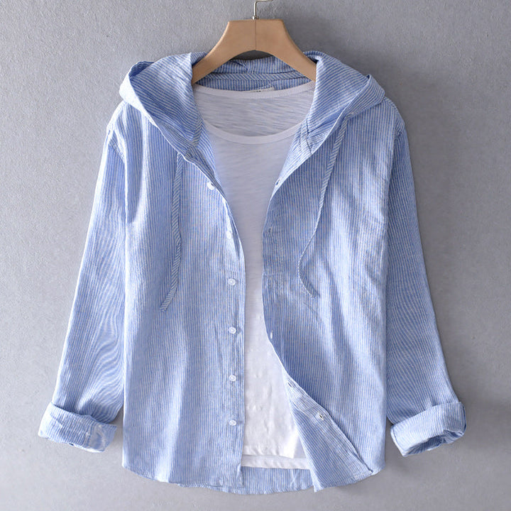 Celest - Casual Spring Hooded Blouse