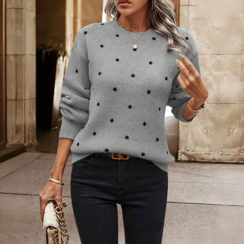Claire™ | Polka Dot Knitted Sweater