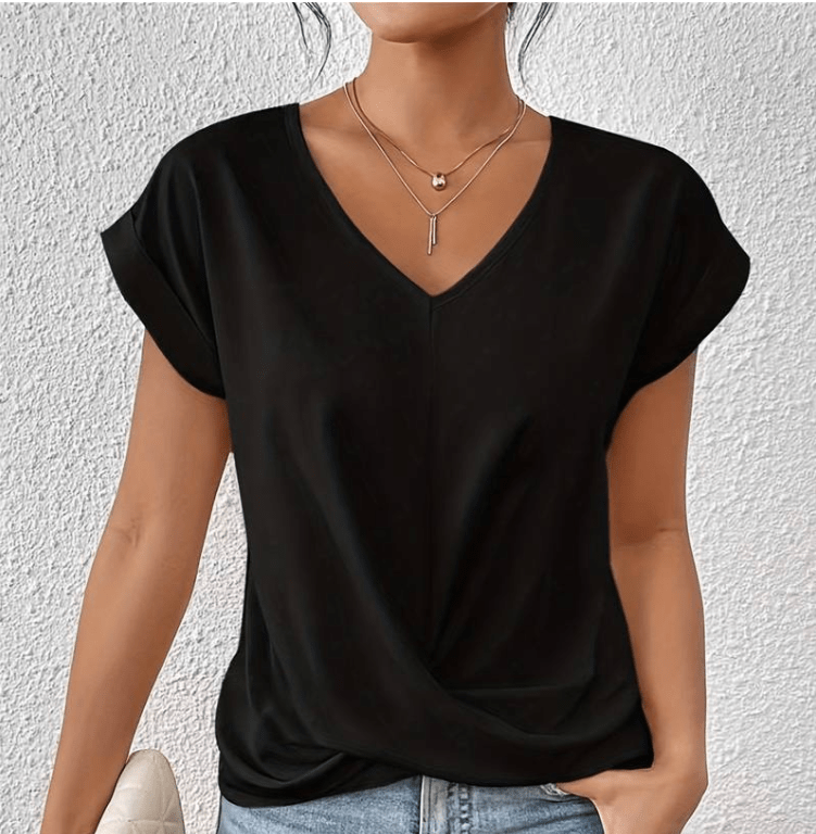 Luna - Elegant V-Neck Top