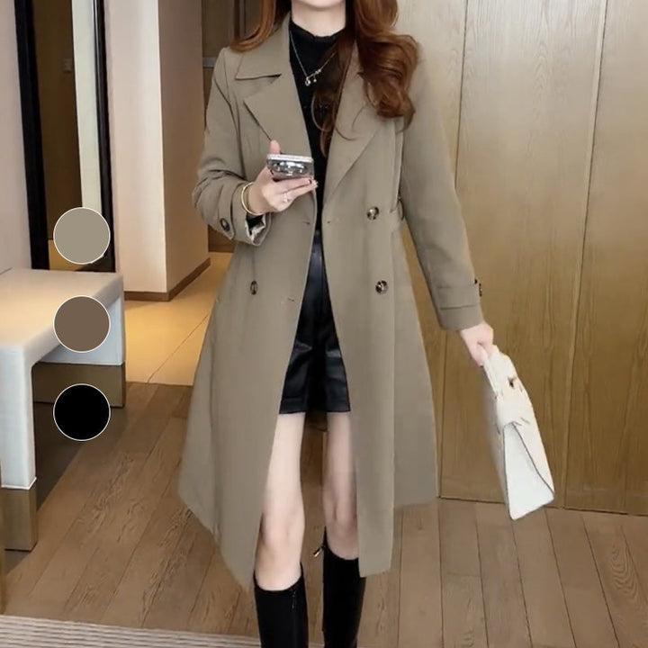 Nadine - Elegant Wool Trench Coat