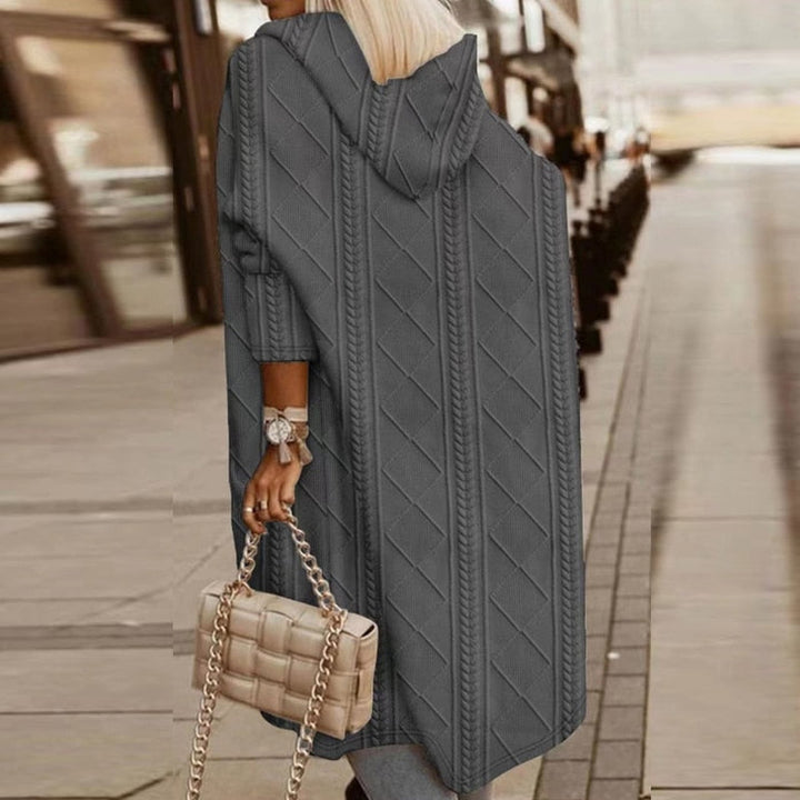 Jelone - Cozy Hooded Cardigan